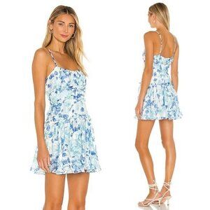 Demi Mini Dress in Aquamarine Blue - MAJORELLE